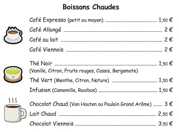 Boissons chaudes